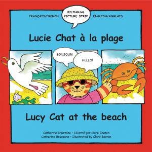 Lucy Cat at the Beach/Lucie Chat a la plage by CATHERINE BRUZZONE