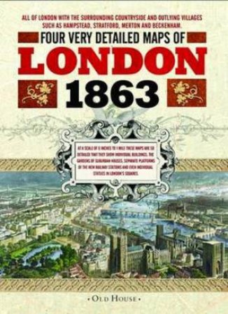 Stanford's Street Maps of London, 1863 by Edward Stanford