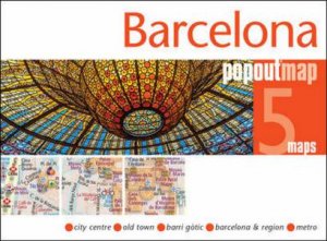 Barcelona PopOut Map by PopOut Maps