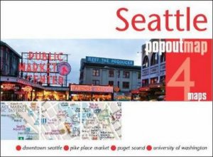 Seattle Popout Map by PopOut Maps