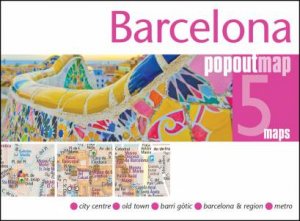 Barcelona PopOut Map by PopOut Maps