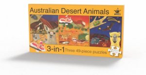 Australian Desert Animals 3-In-1 Jigsaw by Judith Barker