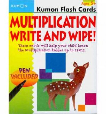 Multiplication Flashcards Write & Wipe by Various