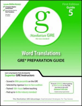 Word Translations GRE Preparation Guide by Manhattan GMAT Prep