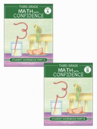 Third Grade Math with Confidence Student Workbook Bundle by Kate Snow & Itamar Katz