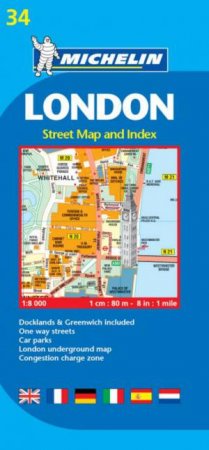 Michelin London Street Map and Index by Various 