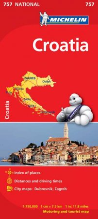 Michelin Map: Croatia 757 by Michelin