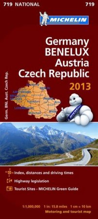 Michelin Map Germany Austria Benelux 2013 by Various