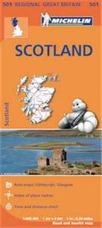 Michelin Map Scotland 501 by Various