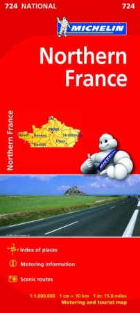 Northern France Map 2015 by Michelin