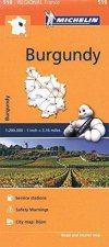 Michelin Regional Maps Burgundy Map