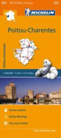 Michelin Regional Maps: Poitou-Charentes by Michelin