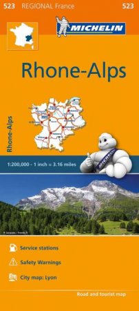 Michelin Regional Maps: Rhone, Alps by Michelin