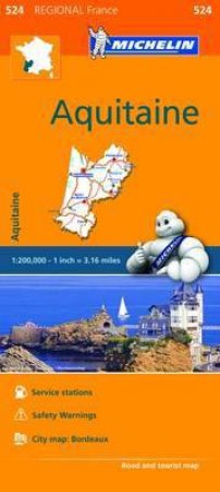 Michelin Map: Aquitaine by Michelin