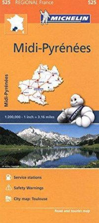 Michelin Regional Maps: Midi-Pyrenees by Michelin