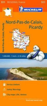 Michelin Regional Maps: Nord-Pas-de-Calais, Picardy by Michelin