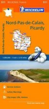 Michelin Regional Maps NordPasdeCalais Picardy