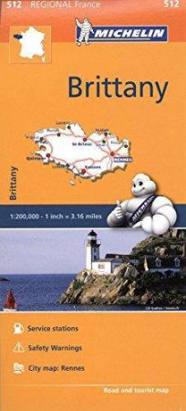 Michelin Regional Maps: Brittany by Michelin