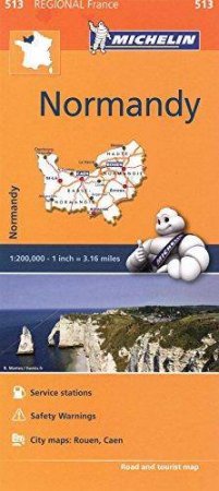 Michelin Regional Maps: Normandy by Michelin