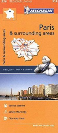 Michelin Regional Maps: Paris & Surrounding Areas by Michelin