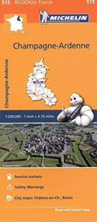 Michelin Regional Maps: Champagne-Ardenne by Michelin