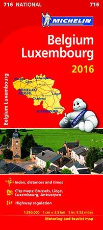 Belgium & Luxembourg Map 2016 by Various