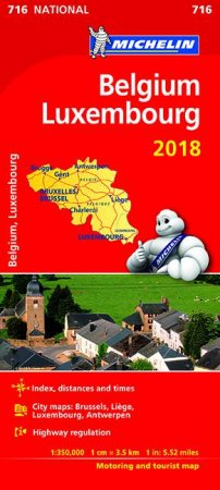 Michelin Belgium & Luxembourg Map 2018 by Various