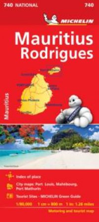 Map Mauritius by Michelin