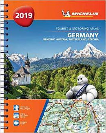 Atlas Germany, Benelux Austria Switz Czech 2019 by Michelin