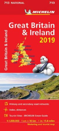 Map Great Britain & Ireland 2019 by Michelin