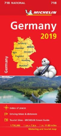 Map Germany 2019 by Michelin