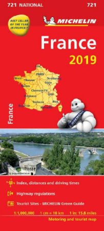 Map France 2019 by Michelin