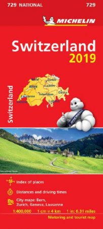 Map Switzerland 2019 by Michelin