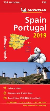 Map Spain & Portugal 2019 by Michelin