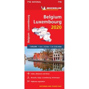 Michelin Belgium & Luxembourg Map 2020 by Various