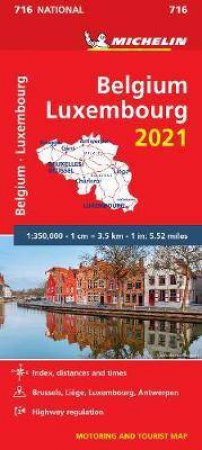 Belgium & Luxembourg Map 716 2021 by Various