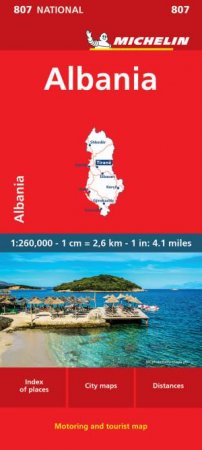 Albania - Michelin National Map 807 by Michelin