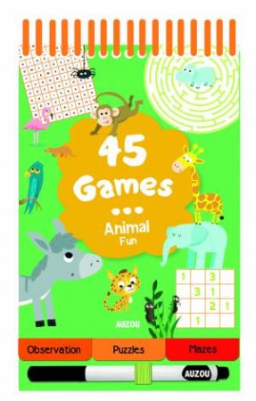 45 Games Animal Fun by Auzou Publishing