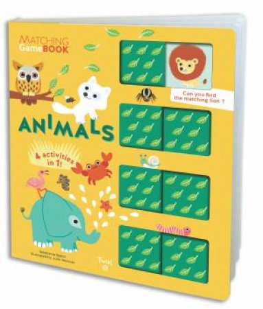 Matching Game Book: Animals by Julie Mercier