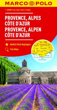 Provence, Alps, Cote d'Azur Marco Polo Map by Various