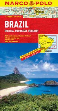 Marco Polo: Brazil, Bolivia, Paraguay and Uruguay Map by Various