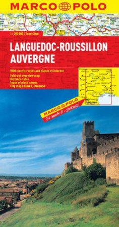 Marco Polo Languedoc Roussillon Auvergne Map by Various