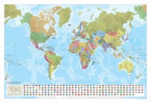 Marco Polo World Map Political (laminated/tubed) by Various