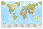 Marco Polo World Map Political laminatedtubed