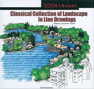 Edsa (Asian) Classical Collection Of Landscape In Line Drawings by Long Zhiwei & Hu Yanli