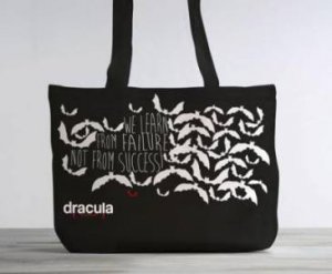 Dracula Fashionable Tote Bag by Publikumart