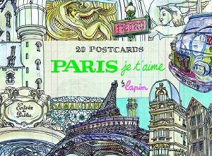 Paris, Je t'aime: 20 Postcards Book by Lapin