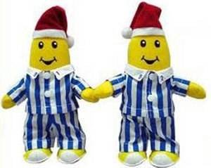 Bananas In Pyjamas: B1 Santa Beanie Toy by ABC Enterprises