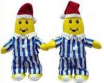 Bananas In Pyjamas B1 Santa Beanie Toy