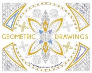 Geometric Drawings. 12 Greeting cards with envelopes by WHITE STAR